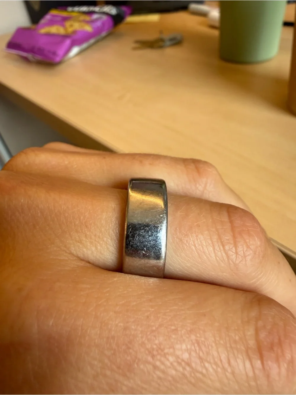 Oura Ring 4 silver - size 7
